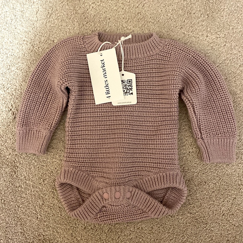 Botique Sweater Knit Onesie